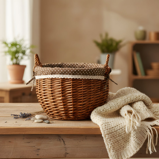 Straw Basket Large